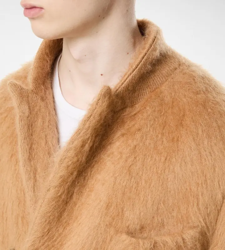 MOHAIR JACKET CARAMEL BEIGE online